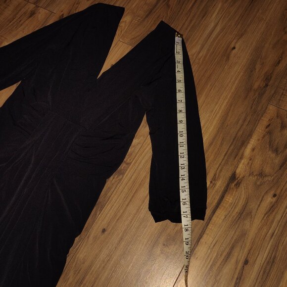Rachael G. Black Summer Dress with 3/4 Sleeves, Size M and L - Picture 9 of 12